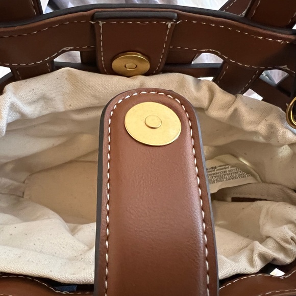 Zara Faux Sherpa & Leather Crossbody Bag - Picture 5 of 5